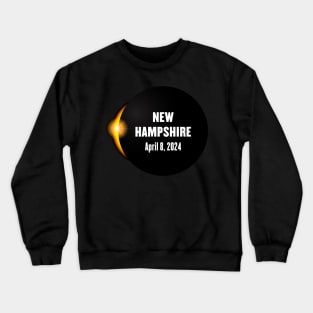 Total Solar Eclipse New Hampshire 2024 Crewneck Sweatshirt